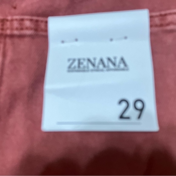 NWT!  Zenana Outfitters Flare Wide Leg Jeans in color Watermelon - Picture 2 of 14
